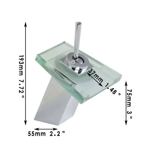 Кран для раковины YANKSMART светодиодный с одной ручкой хромированный 8007|faucet mixer|bathroom