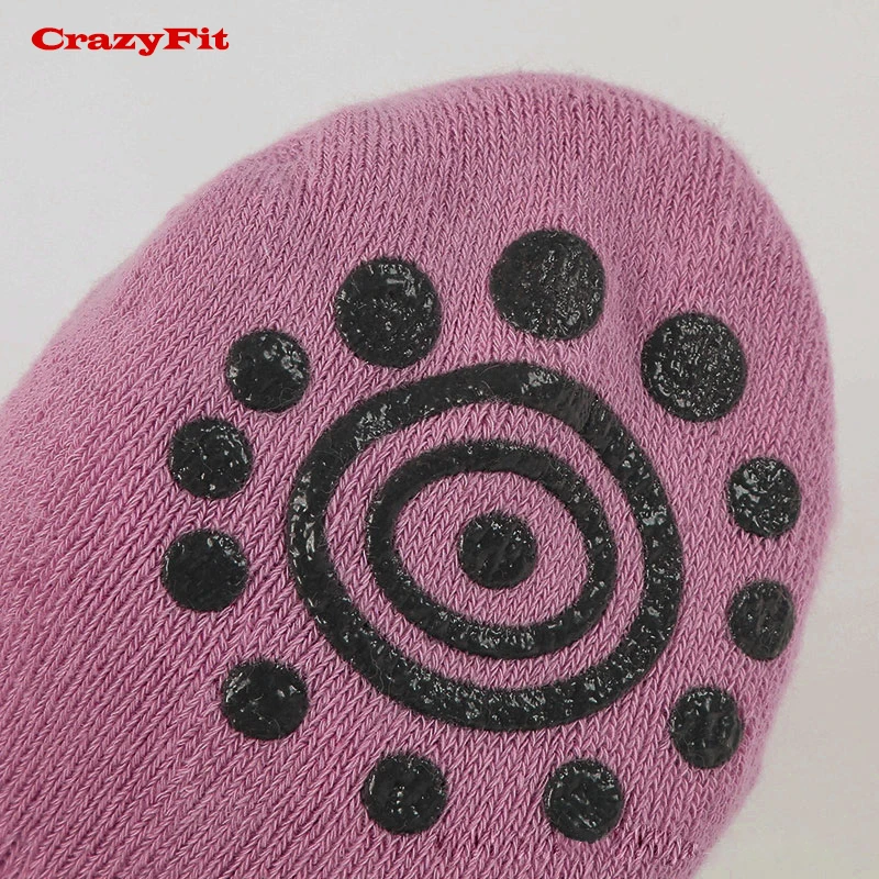 CrazyFit, для взрослых женщин, спортивные носки для пилатеса, йоги, спортзала, атлетические, зимние, тепловые, дышащие, противоскользящие, Нескользящие, носки для йоги