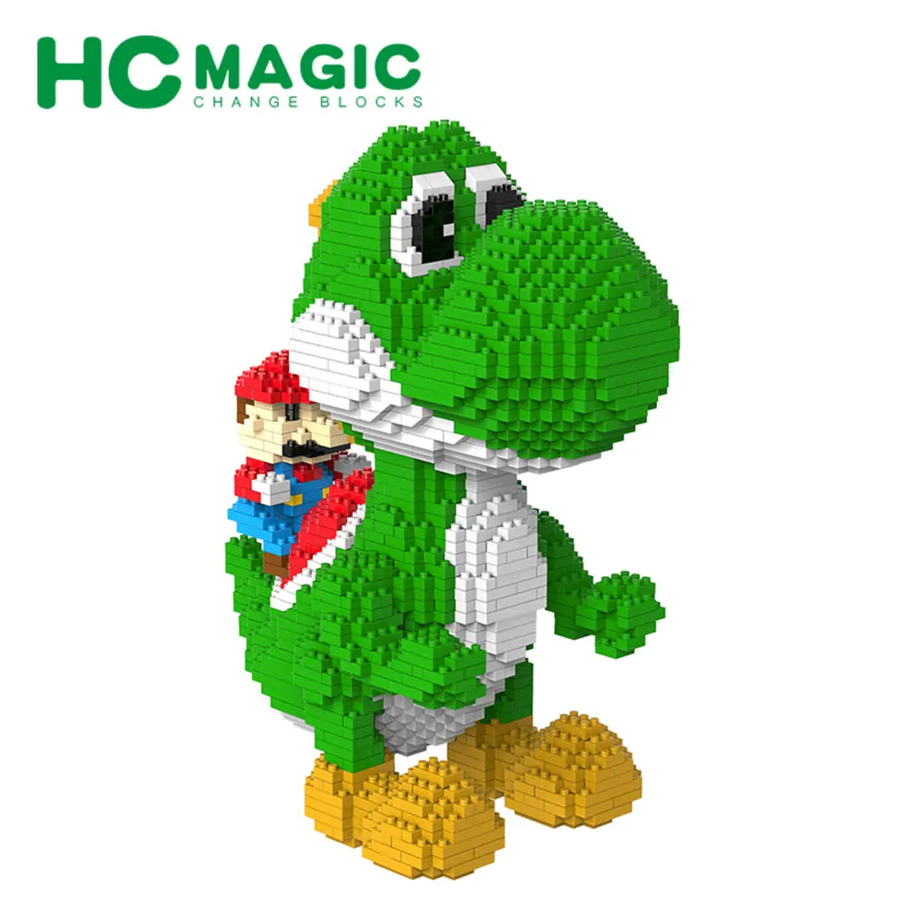 HC MAGIC 9020 алмазные строительные блоки Марио Йоши Детские сборные подарки DIY