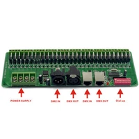 jiguoor 30 channel dmx 512 rgb led strip controller dmx decoder dimmer driver dc9v 24v for led lighting