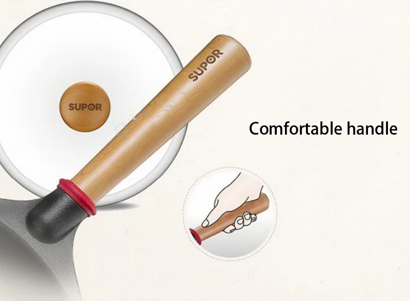 230622/Cast iron with frying pan / 28cm non-stick no fume Induction Cooker / universal wok/Fine workmanship