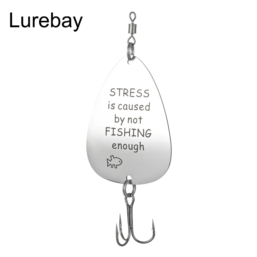 Lurebay 8 5 г см персонализированные Смешные Spinner Bait Ложка рыболовную приманку