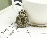 movies theme quartz pocket watch necklace chain hogwarts the deathly hallows women men watches gifts drop shipping watch