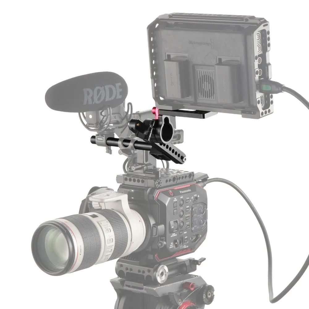 SmallRig EVF крепление с 15 мм стержнем регулируемый держатель монитора особенность с Nato Rail Quick Release 1587
