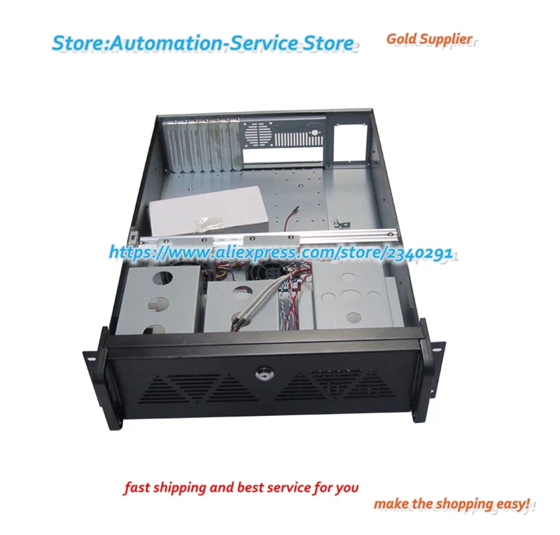 3U корпус сервера промышленного управления жесткого диска подключаемый сервера/7