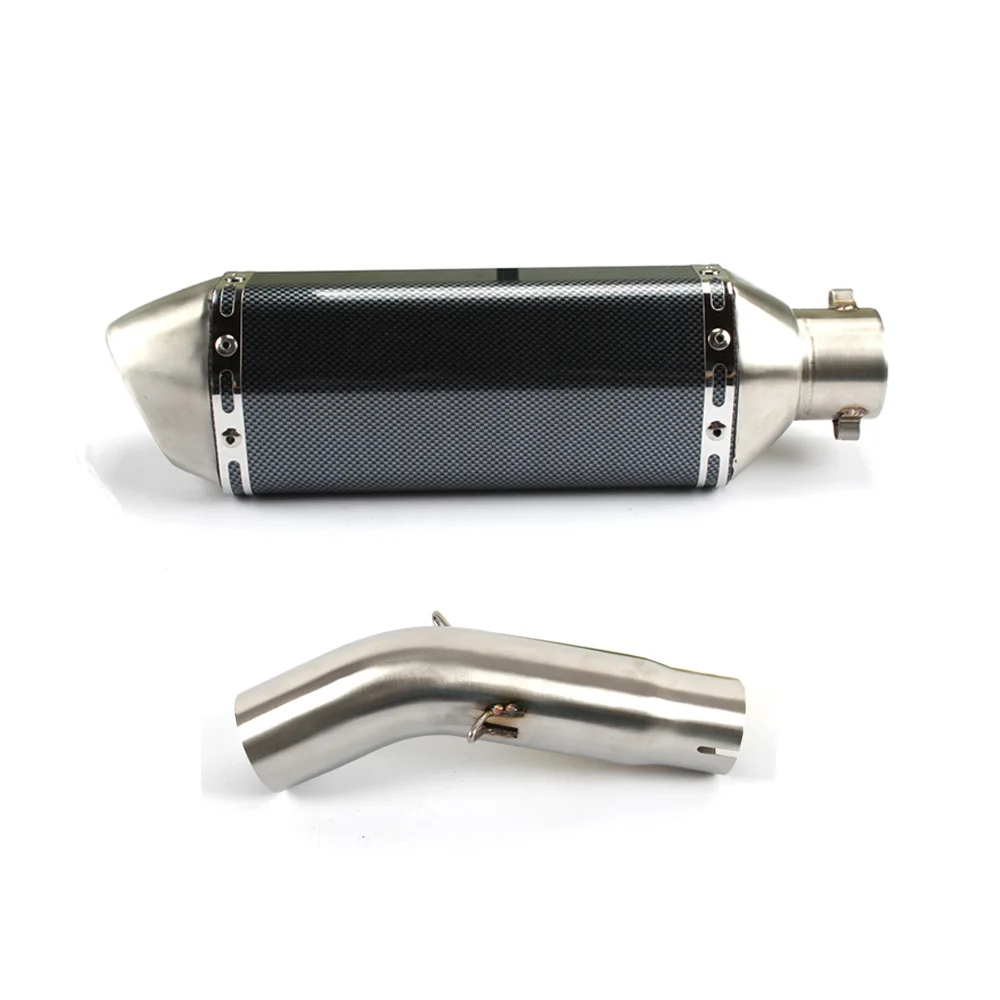 Моту средняя выхлопная труба мотоцикла круглый глушитель с выхлопом для SUZUKI GSXR