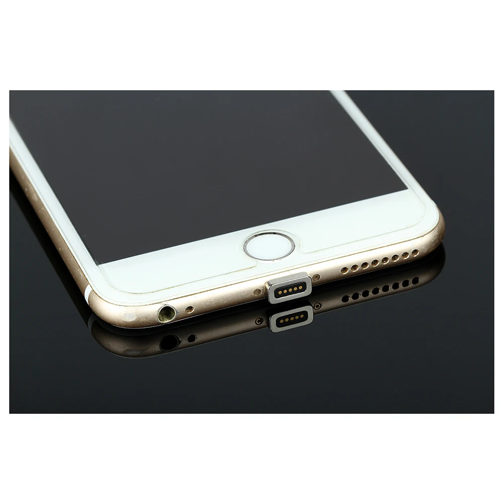 HFES Magnetic Charger Cable MICRO-USB Mobile Phone 2IN1 Fast Adapter Wire Data line Silver | Электроника