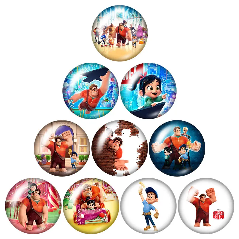 Мультяшная лапа собаки Dumbo HOME 10 шт Смешанные 12 мм/18 мм/20 мм/25 мм круглый стеклянный кабошон demo плоский задний делая результаты