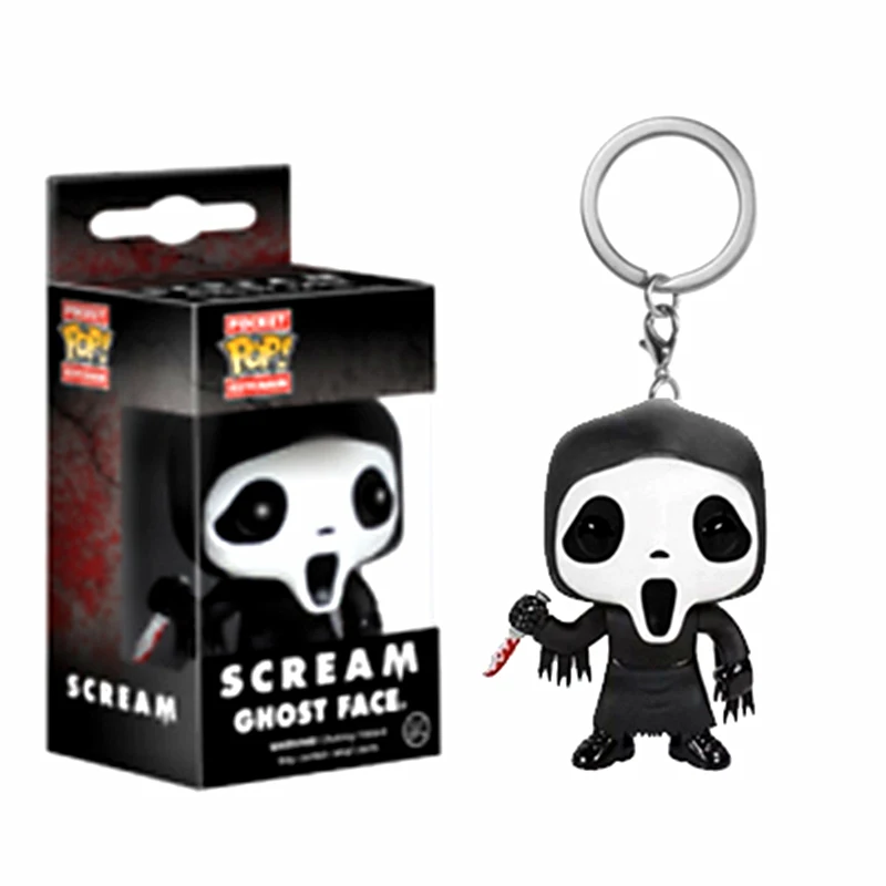 FUNKO POP NEW IT Pennywise Scream Ghost Face брелок для ключей Чаки игрушки ПВХ фигурки