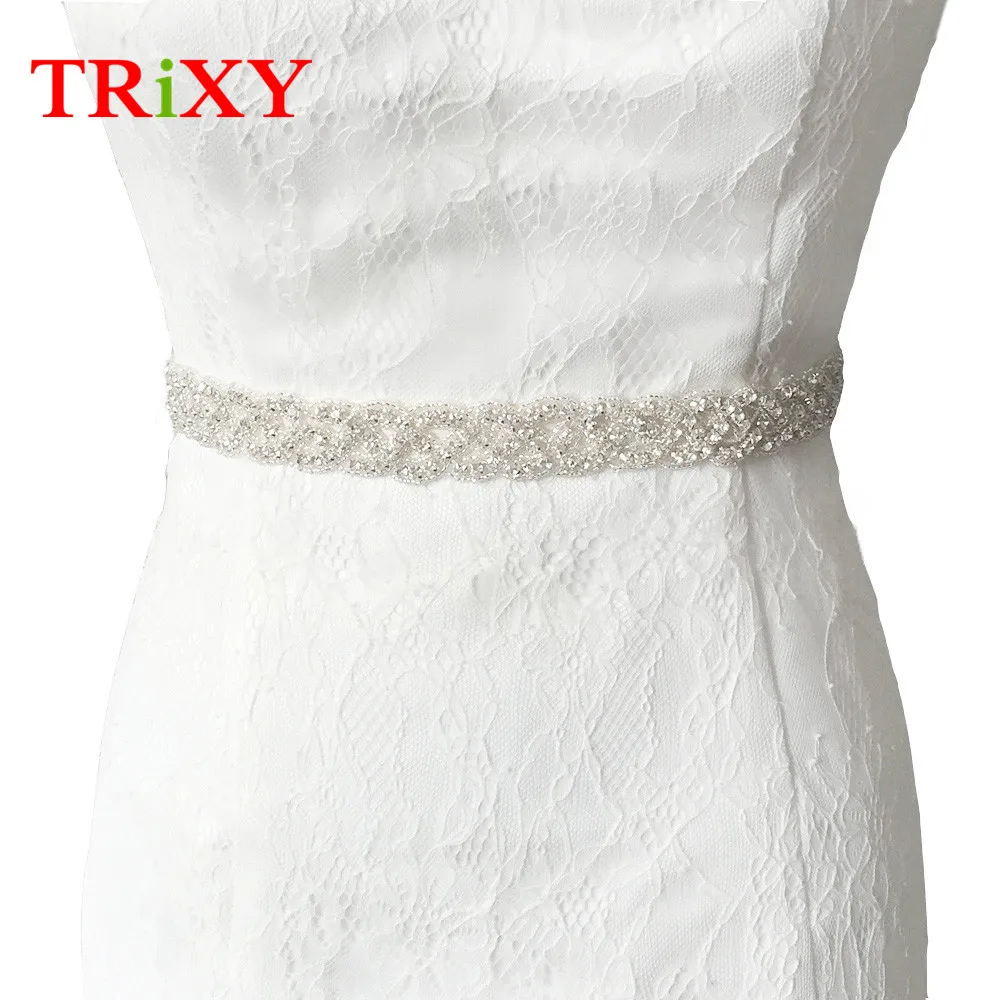 TRiXY S216 бесплатная доставка женские Стразы пояс для невесты свадебное платье
