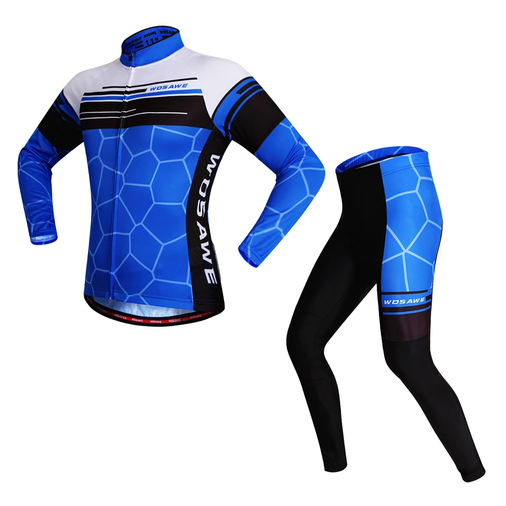 2017 Срок годности Wosawe Ropa Ciclismo зима Велоспорт Джерси С Длинным Рукавом Открытый