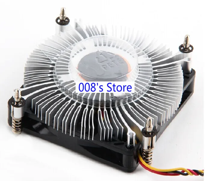 New Radiator Cooler Cooling Fan Laptop Heatsink For AMD 1155/1150 CPU 1U Server Integrated 12V 3-pin 80X80X15mm Non Backplane | Компьютеры