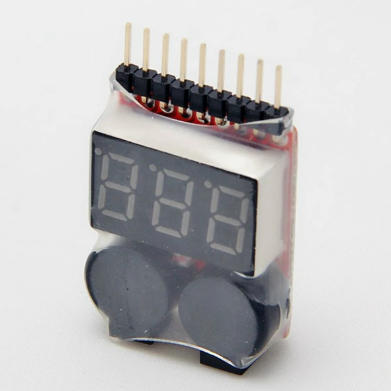 Тестер напряжения на аккумуляторах 2 в 1 звуковой сигнал низкого 1-8S Lipo/li-ion/Fe |