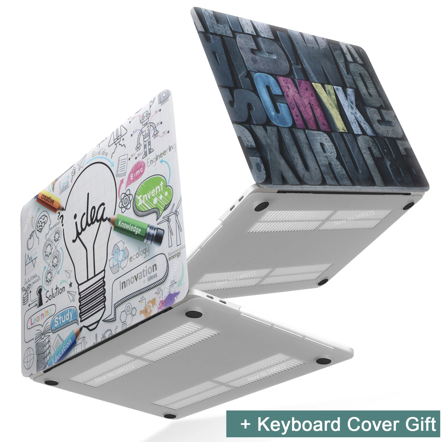 Чехол для ноутбука MacBook Air Pro Retina 11 12 13 15 дюймов с сенсорной панелью и клавиатурой