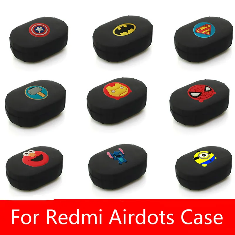 Силиконовый чехол для Xiaomi MI Redmi AirDots версия беспроводной Bluetooth наушники TWS зарядный Чехол Мягкий ТПУ оболочка Funda