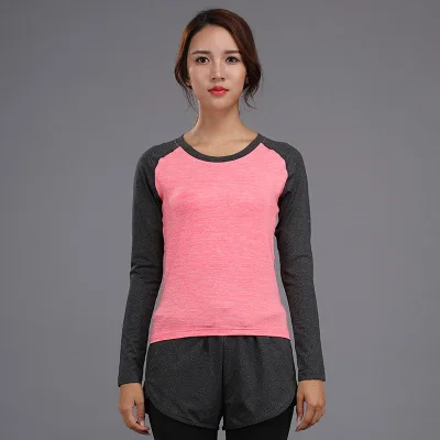 t shirt 5 Toppick размера плюс, Женский комплект для йоги, тренажерного зала, фитнеса, теннисная рубашка+ штаны для бега, Обтягивающие Леггинсы для йоги и тренировок, спортивный костюм - Цвет: t shirt 5