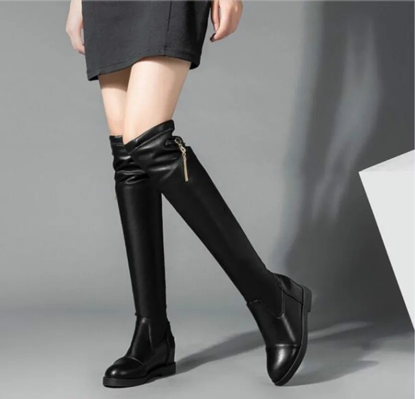 Autumn winter boots Fashion sexy women's shoes Knee-high Knight | Обувь