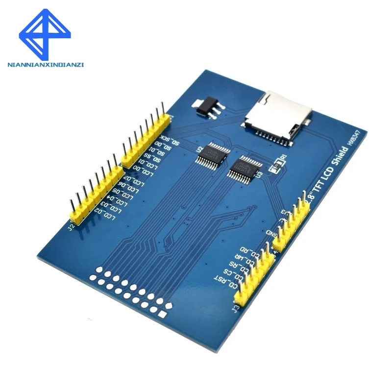 2,8 дюйма 3,3 В 300 мА TFT lcd Щит сенсорный дисплей модуль для Arduino UNO с резистивной сенсорной панелью DIY Kit