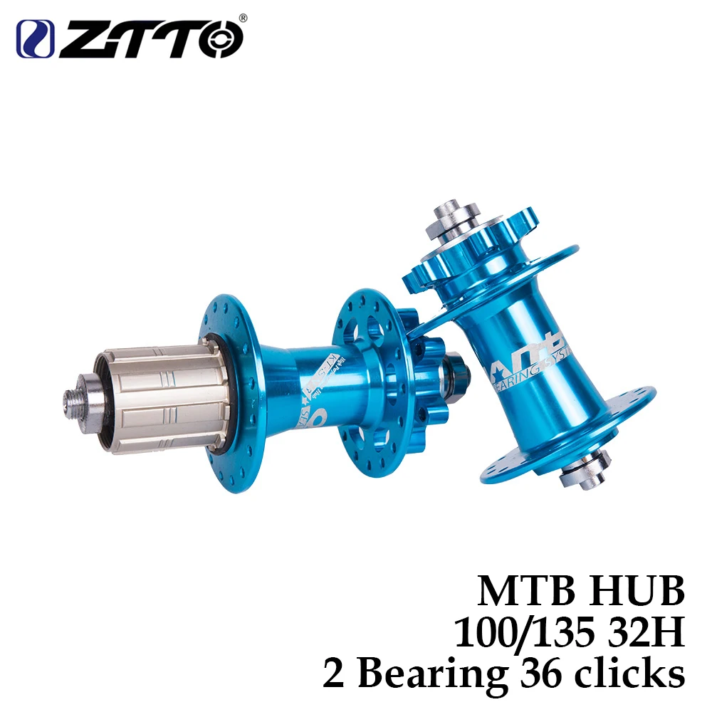 ZTTO велосипедная ступица дисковый тормоз MTB Mountain 2 32H отверстие 36 кликов