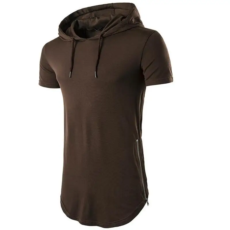 2017 брендовая Новая удлиненная Мужская футболка в стиле хип-хоп мужская длинная с