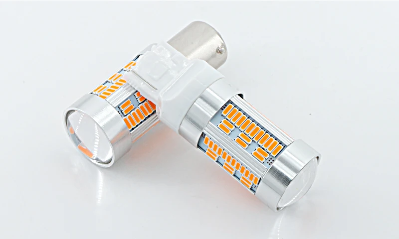 2x Canbus Нет Hyper мигает 7440 T20 7443 580 WY21W светодиодный сигнал светодиодная лампочка для авто 105SMD желтого цвета для спереди/сзади указатели поворота 12 V