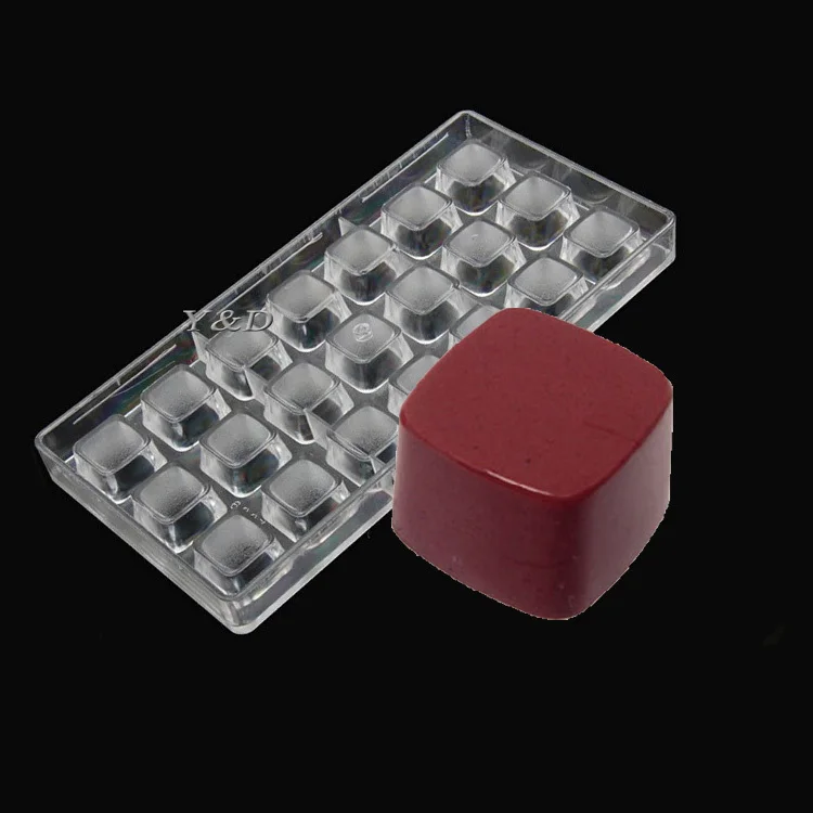 

2 pcs per lot Squares Shape Polycarbonate PC Chocolate Modelling Mold