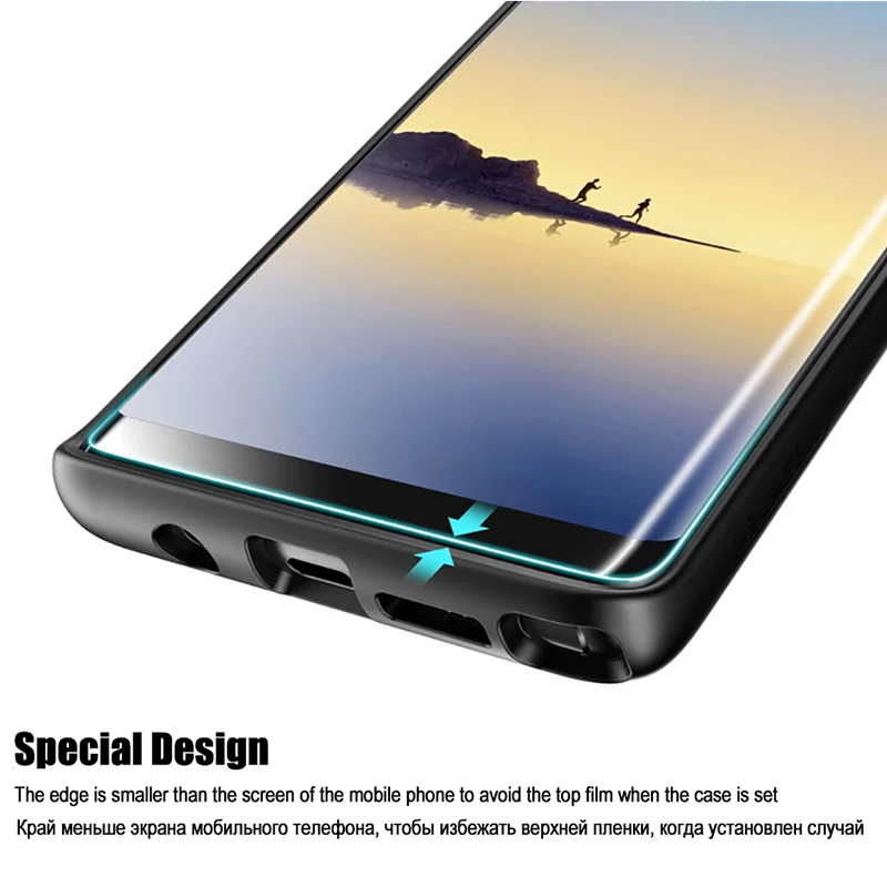 Для samsung Galaxy S8 S9 Plus 9H чехол из закаленного стекла, безвредный 5D изогнутый протектор экрана для Galaxy S7 Edge Note 8 Note 9 пленка