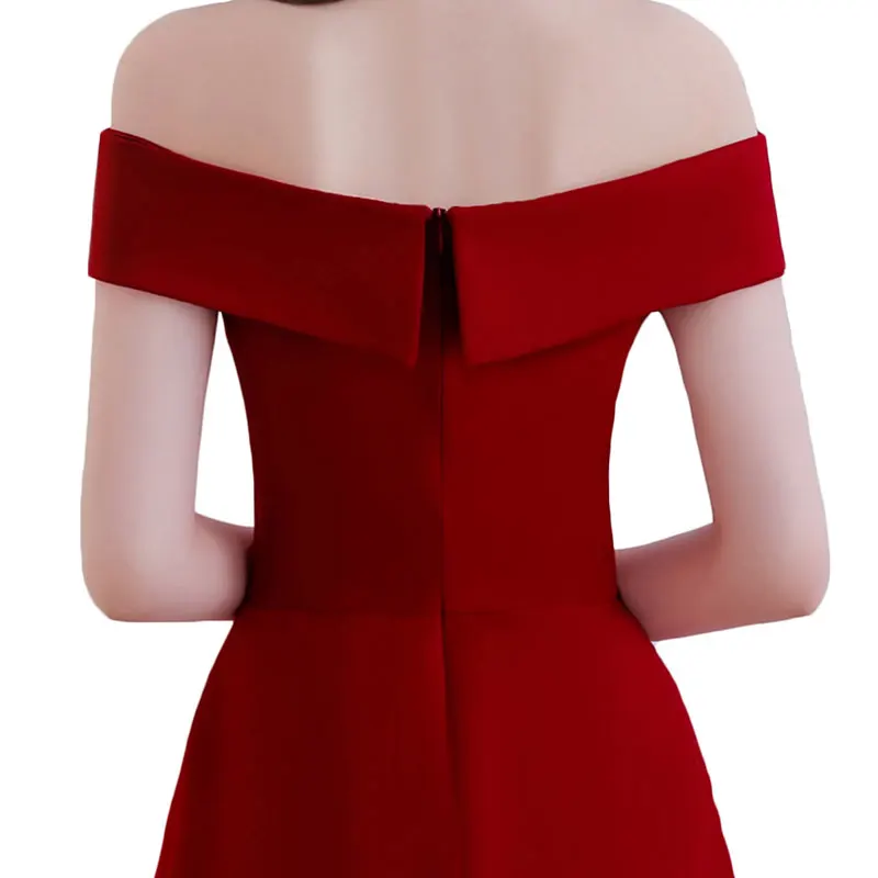 Новое поступление элегантные вечерние платья для выпускного вечера Vestido de Festa Короткие атласные простые Стильные платья на молнии