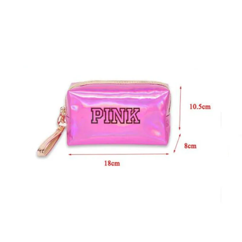 Новая высококачественная Лазерная косметичка из ПВХ Дамская портативная для