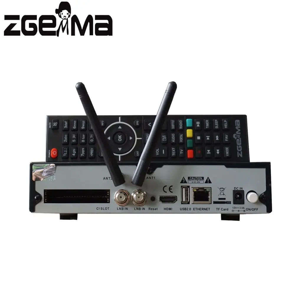 Bestellen 2 Teile/los NEUE 2 * WiFi + 2 * Ci Plus Digital ZGEMMA H9TWIN 4K UHD TV Box Linux OS Enigma2 H.265/HEVC DVB-S2X + S2X Tuner