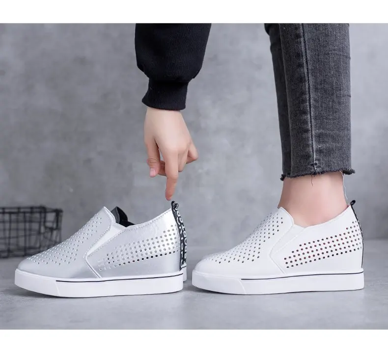 Aleafalling/Женская обувь женская повседневная без шнуровки на плоской подошве