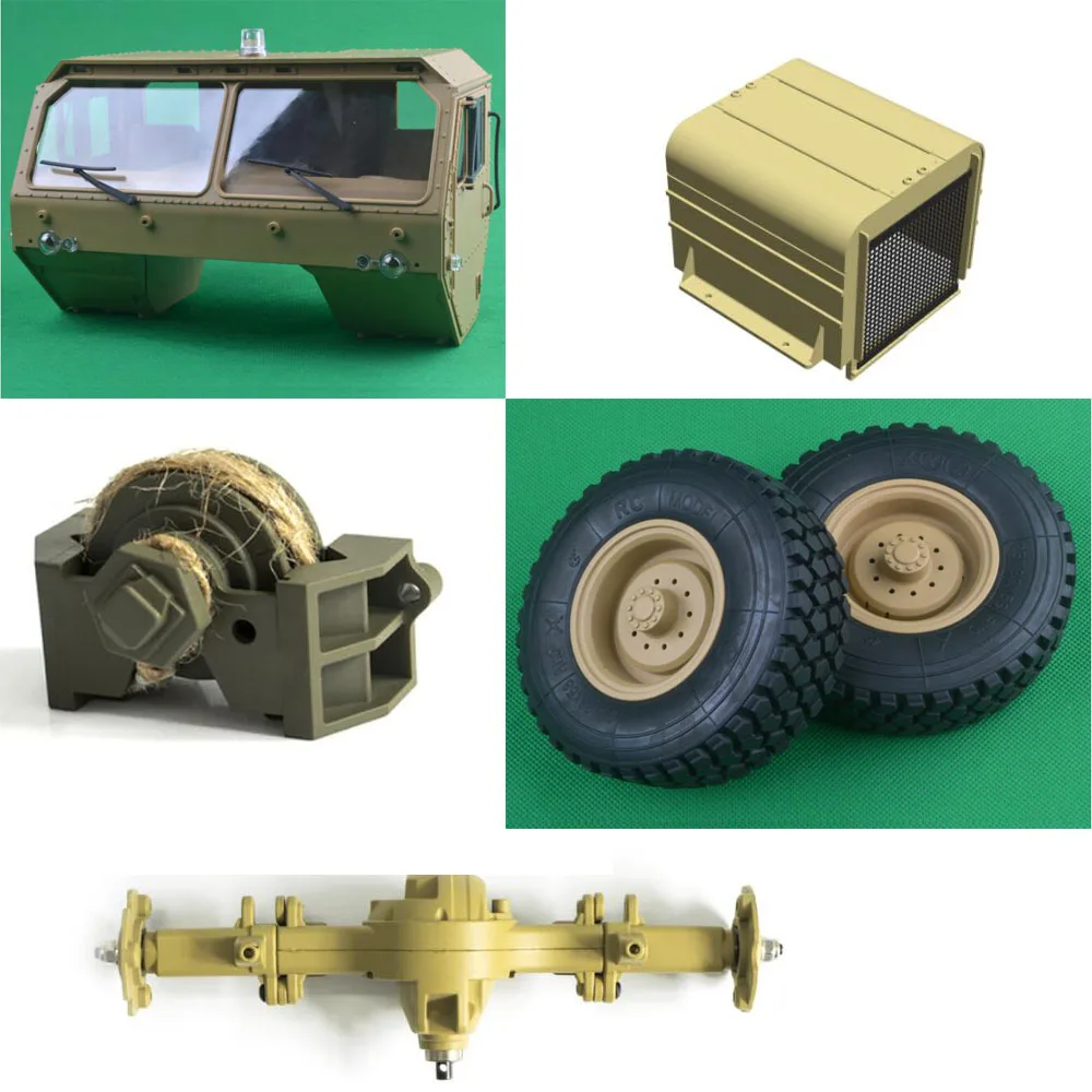 HG P801 P802 1/12 8X8 RC высокоimitatlon Американский военный грузовик запасные части головной