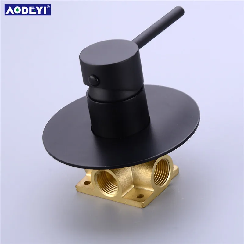 AODEYI латунный черный ручной душевой набор для ванной комнаты переключатель