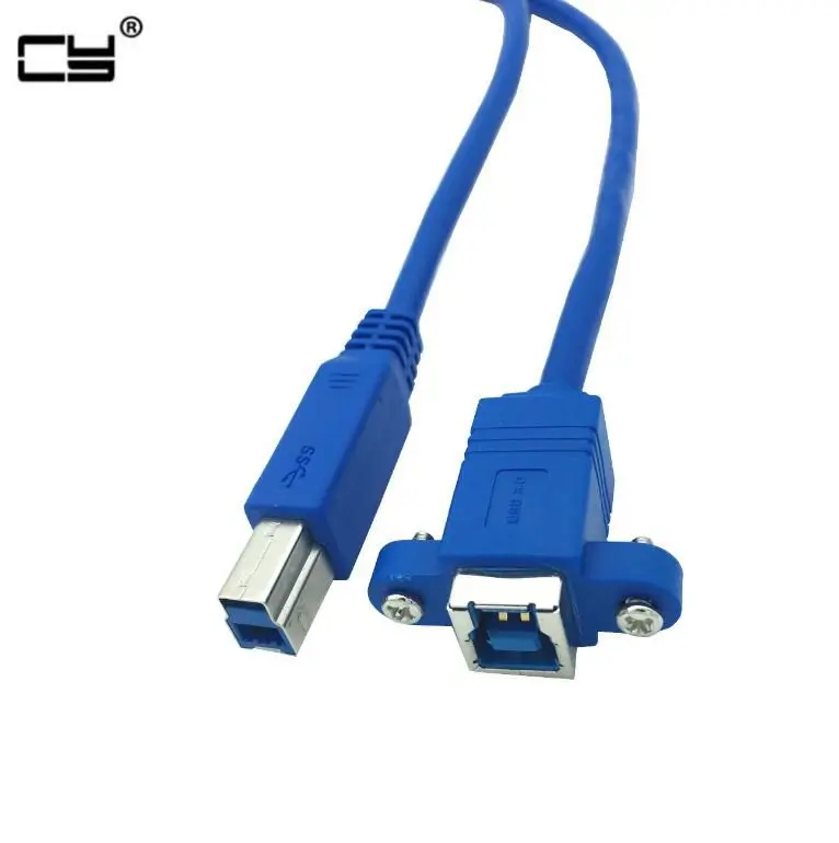 

Удлинительный кабель для принтера и сканера, USB 3,0 B папа-B мама, 30 см, 1 фут