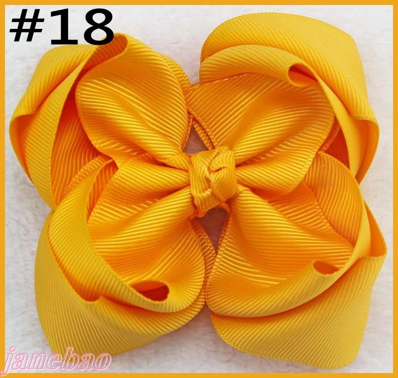 Бесплатная доставка 50 шт. 4 дюйма двухслойные бутиковые банты для волос