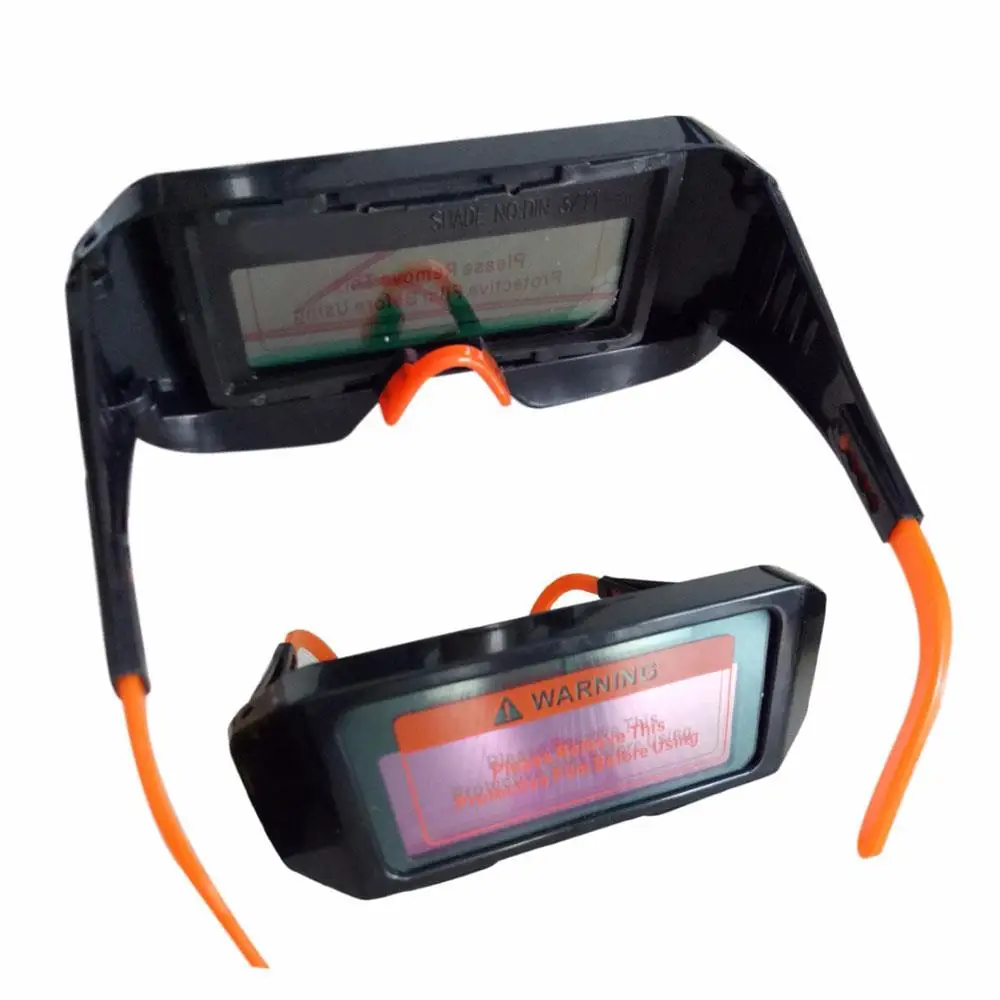 

Eyes Goggle Protective Solar Panels Solar Auto Darkening Anti-Glare Black Powered Welding Glasses Automatic Dimming Lens Mask
