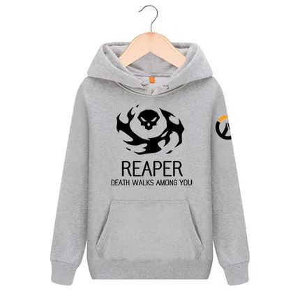 OW D. VA DJ maccre Soldier: 76 Mei Lucio Mercy Reaper Hanzo унисекс косплей куртка с капюшоном Бесплатная