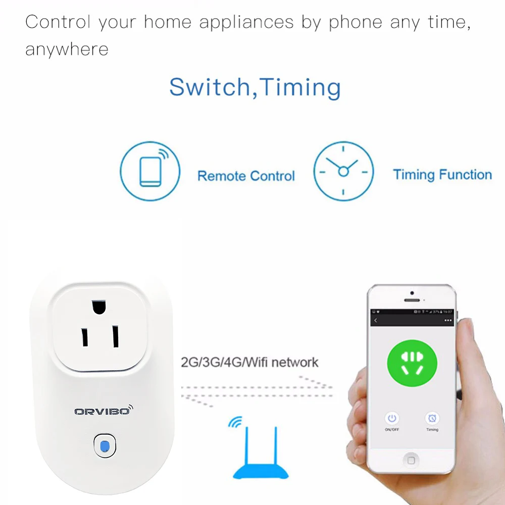 ORvibo умный дом WI-FI таймер Smart Розетки S25 нам автоматизация приложение Управление
