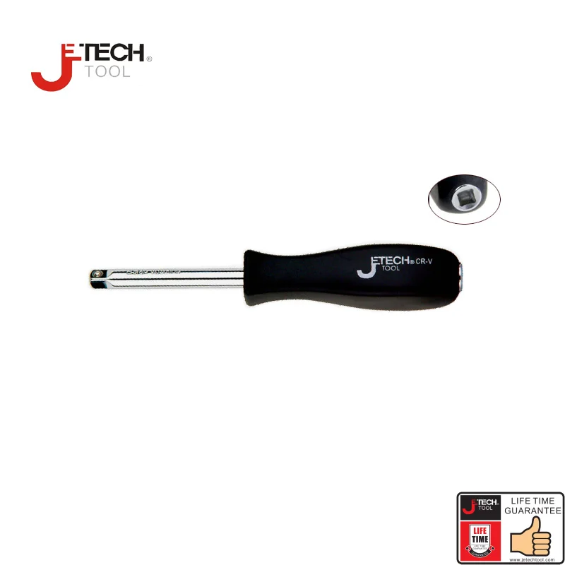 Jetech 1/4 inch dr. square spinner handle extension bar wrench multi-function chrome vanadium steel for socket ratchet wrenches |