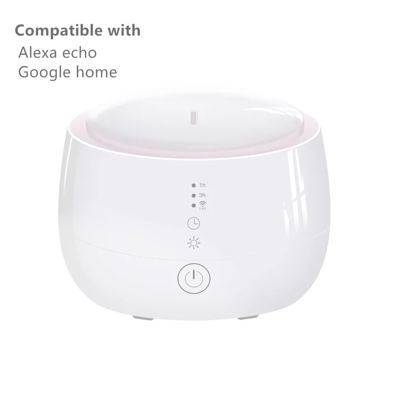 Free shipping 300ml ABS wifi app control aroma diffuser voice ultrasonic air humidifier with led light | Бытовая техника