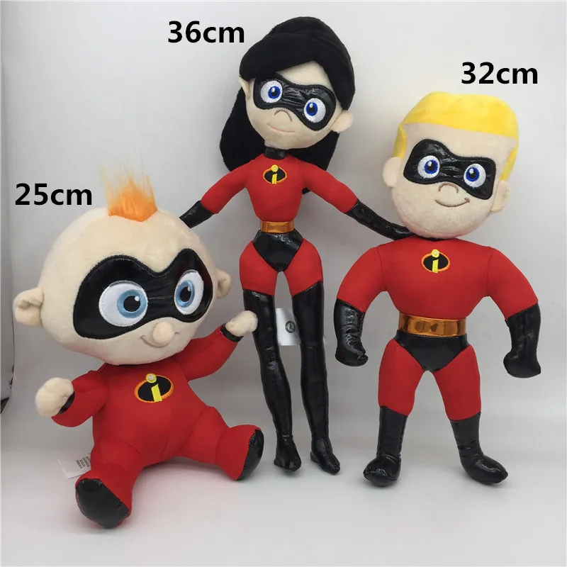 The Incredibles 2 Семейные фигурки плюшевые игрушки Супермен г н невероятный Парр куклы