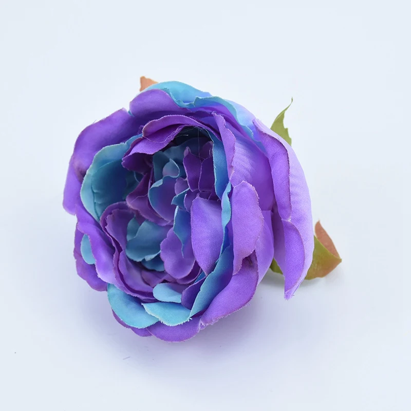 purple 9 см шелковые пионы рождественские украшения для дома Свадебные аксессуары зазор искусственные растения, ненастоящие пластиковые цветы - Цвет: purple