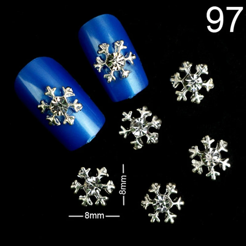 Фантазии Кристалл Снежинка Nail Art Блеск Сплав Серебра Ювелирные Изделия Маникюр