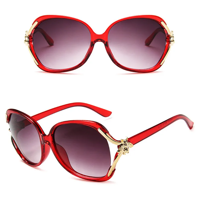 Большие солнцезащитные очки женские круглые в большой оправе lunette soleil femme Anti