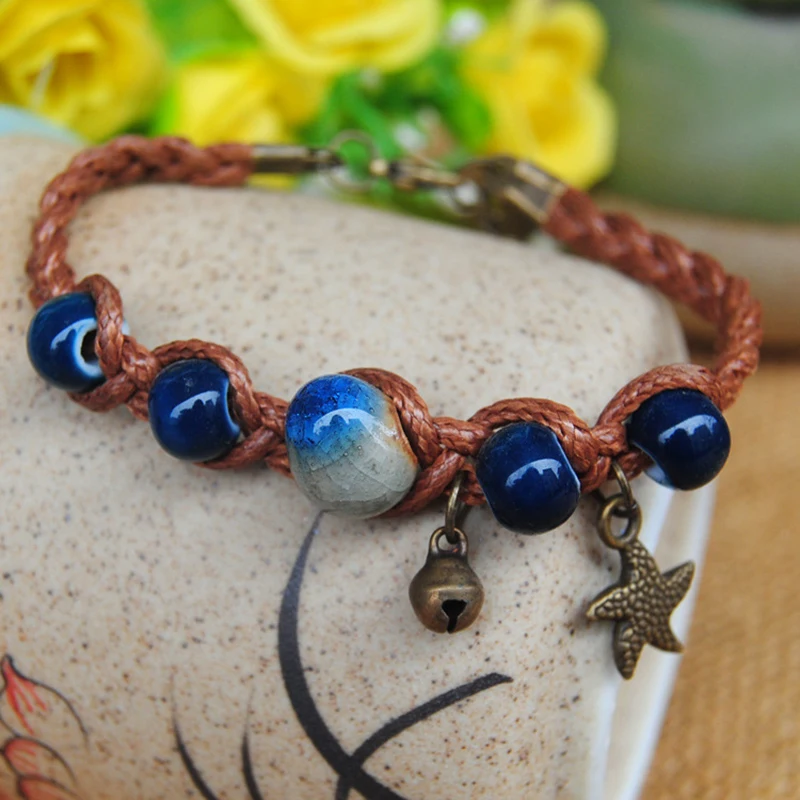 Bracelet -- Chinese Style Creative Art Ceramic Braided # SB1014 | Украшения и аксессуары