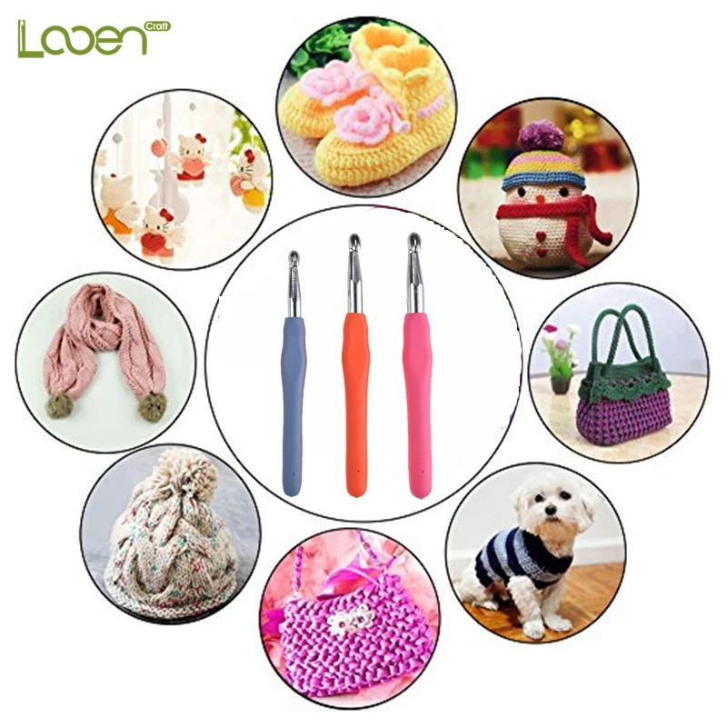 Крючки Looen большого размера 8 0/9 0/10 0 мм удобные ручки для вязания крючком крючки
