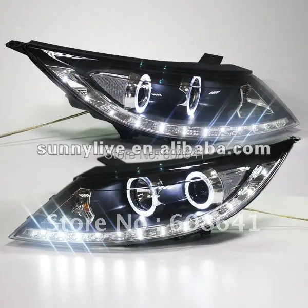 Для KIA Sportage R светодиодные фары глаза ангела 2011 V1 Тип|lamp led|eye ledangel eyes led |