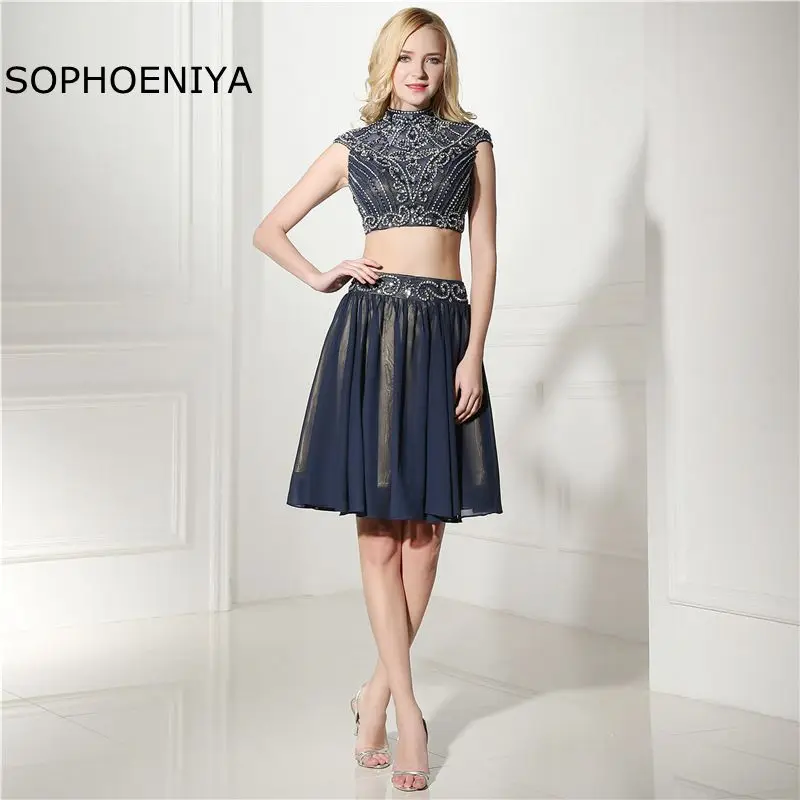 

New Arrival Two Piece Party dress elegant cocktail dresses 2021 Cheap robe cocktail vestido de festa Sexy formal dress
