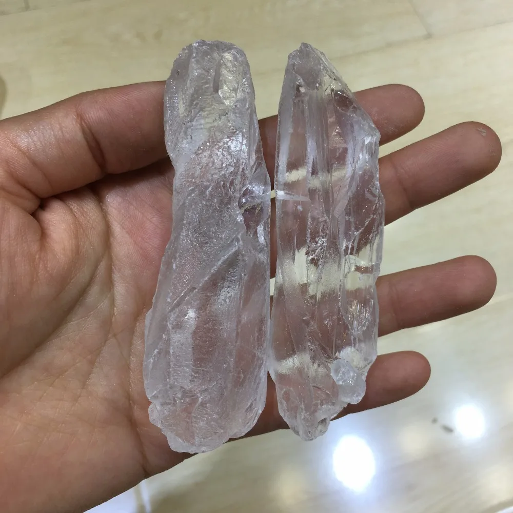 2pcs big size natural Brazil rough clear quartz specimen wand skeleton crystal reiki healing crystals wicca energy stone | Дом и сад