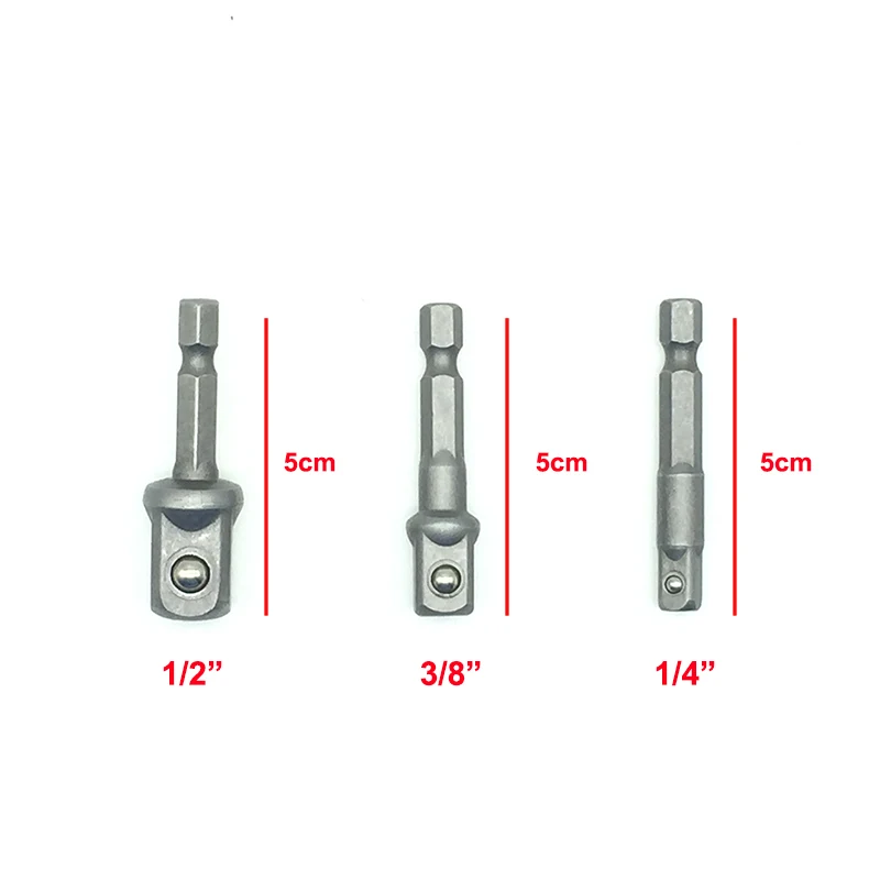 Mainpoint 8 шт. шестигранный Набор торцевых головок драйвер 1/4 &quot3/8&quot 1/2 &quot(25 мм и 65 мм)